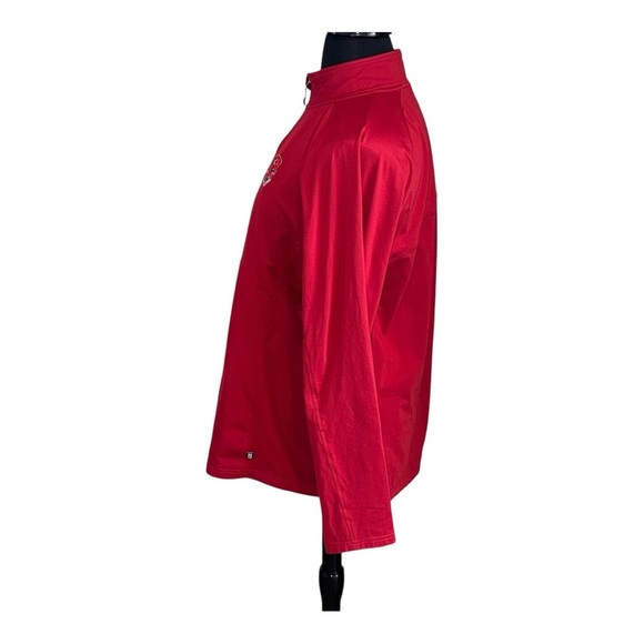 CUTTER & BUCK KC Chiefs Women's Helmet Logo Half-Zip Pullover Red 3X - Picture 7 of 13